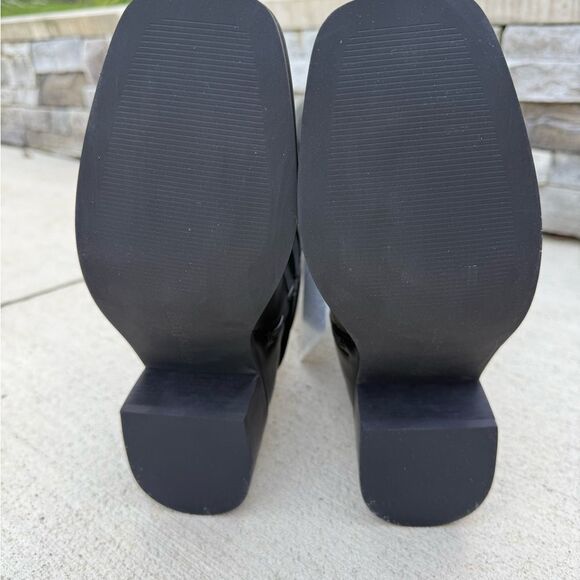 The Drop Women's Sage Tall Biker Boot with Buckles, Black, NWT - Picture 5 of 6